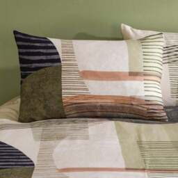 Lukas Geometric 100% Cotton Duvet Cover & Pillowcase Set - thumbnail 5