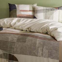 Lukas Geometric 100% Cotton Duvet Cover & Pillowcase Set - thumbnail 2