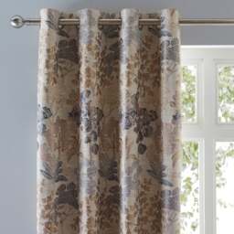 Folk Tree Eyelet Curtains - thumbnail 1