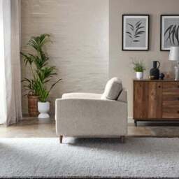Sven Chunky Chenille Snuggle Chair - thumbnail 5