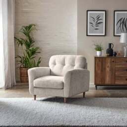 Sven Chunky Chenille Snuggle Chair - thumbnail 3