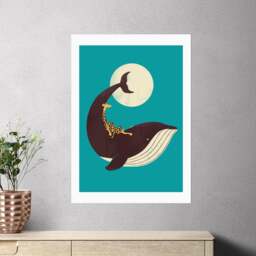 East End Prints The Giraffe And The Whale Print by Jay Fleck - thumbnail 1