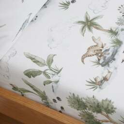 Set of 2 Roar and Explore 100% Cotton Fitted Sheets