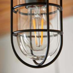 Barker Industrial Indoor Outdoor Flush Ceiling Light - thumbnail 2
