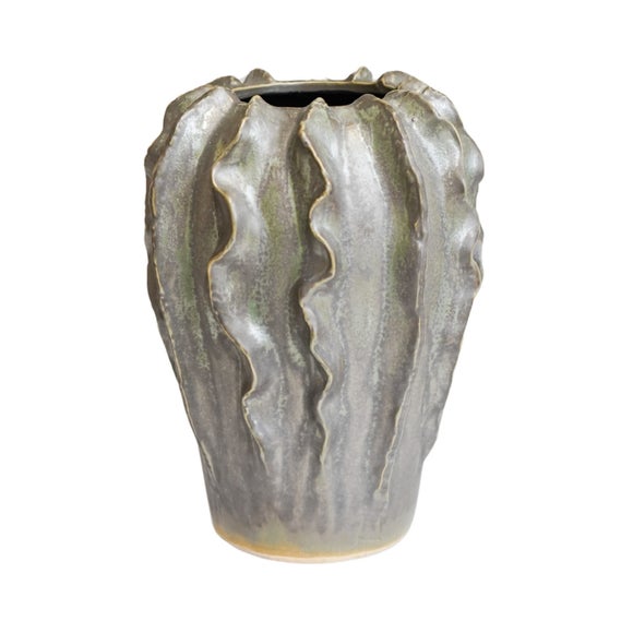Scarlet Coral Reef Ceramic Vase - image 1
