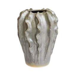 Scarlet Coral Reef Ceramic Vase