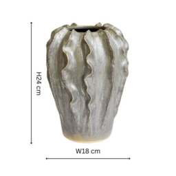 Scarlet Coral Reef Ceramic Vase - thumbnail 4