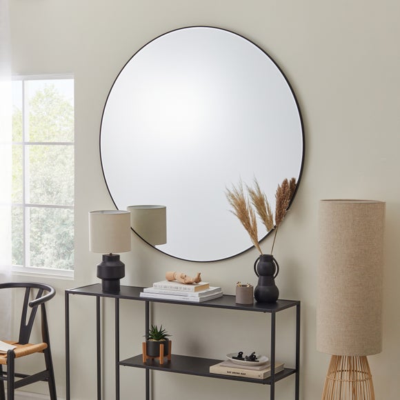 Apartment Round Frame Wall Mirror - image 1