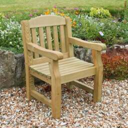 Emily Wooden Garden Chair - thumbnail 4