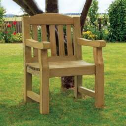 Emily Wooden Garden Chair - thumbnail 3