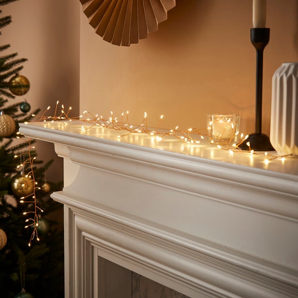 100 LED Battery Operated Cluster String Lights