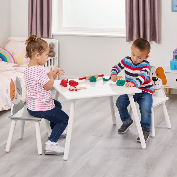 Liberty House Kids Cat And Dog Table And Two Chair Set - image 1