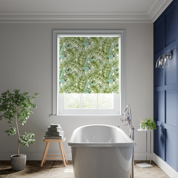 Tropical Maui Floral Fire Retardant Blackout Made to Measure Roller Blind - image 1