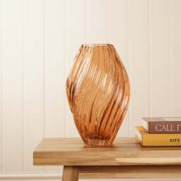 Hestia Twisted Glass Vase - thumbnail 1