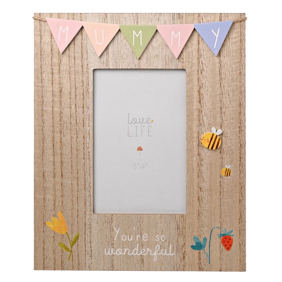 Mummy Bunting Wooden Photo Frame - image 1