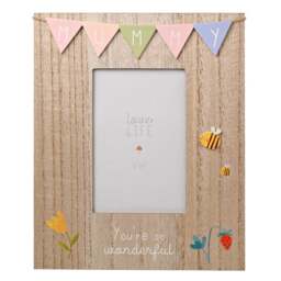 Mummy Bunting Wooden Photo Frame - thumbnail 1