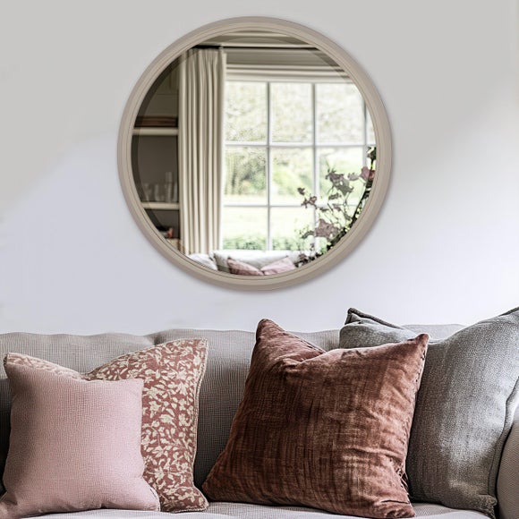 Cedar and Sage Country Round Wall Mirror - image 1