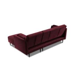 Selassi Velvet 3 Seater Corner Sofa Bed - thumbnail 4