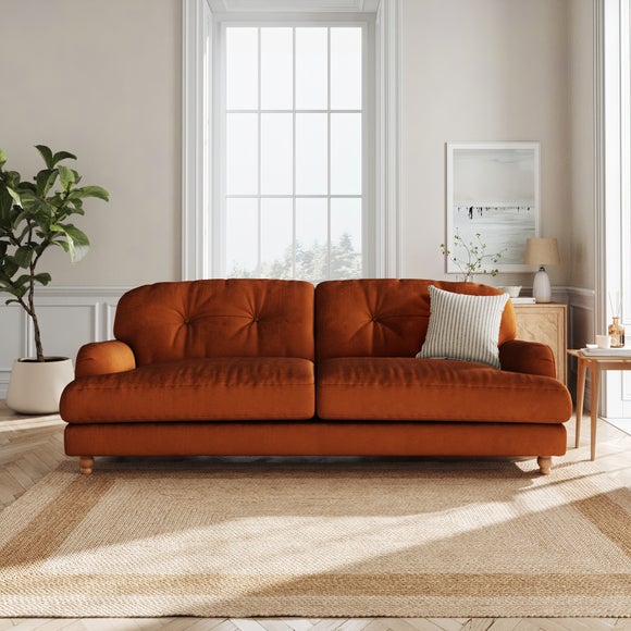 Martha Matte Plush Velvet 4 Seater Sofa - image 1