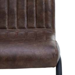 Set of 2 Felix Cantilever Dining Chairs, Faux Leather - thumbnail 5