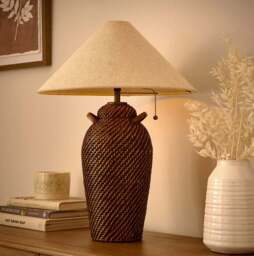 Churchgate Bradgate Rattan Table Lamp - thumbnail 2
