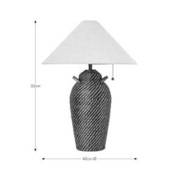 Churchgate Bradgate Rattan Table Lamp - thumbnail 5