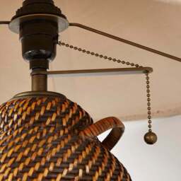 Churchgate Bradgate Rattan Table Lamp - thumbnail 3