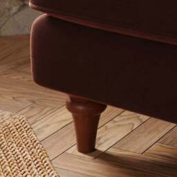 Beatrice II Velvet Snuggle Chair - thumbnail 4