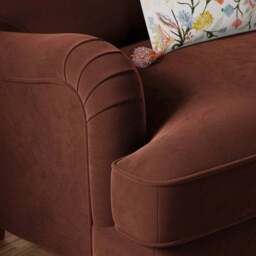 Beatrice II Velvet Snuggle Chair - thumbnail 3