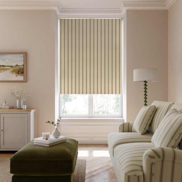 Folkstone Stripe Fire Retardant Blackout Made to Measure Roller Blind - image 1