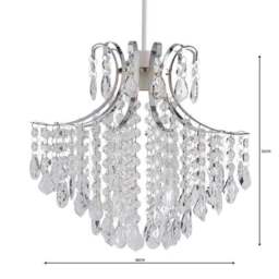 Sheridan Jewel Easy Fit Chandelier Pendant Shade - thumbnail 4
