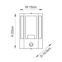 Vogue Hunter Industrial PIR Sensor Outdoor Wall Light - thumbnail 5