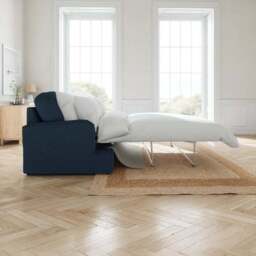 Martha Matte Plush Velvet 2 Seater Double Sofa Bed - thumbnail 2