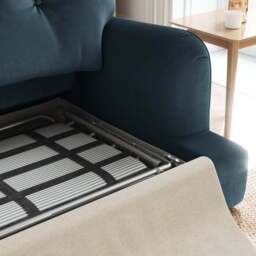 Martha Matte Plush Velvet 2 Seater Double Sofa Bed - thumbnail 3