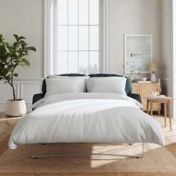 Martha Matte Plush Velvet 2 Seater Double Sofa Bed - thumbnail 1
