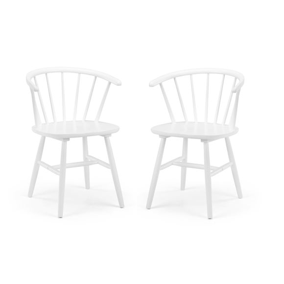 Modena Set Of 2 Dining Chairs, Rubberwood - image 1