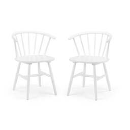 Modena Set Of 2 Dining Chairs, Rubberwood - thumbnail 1