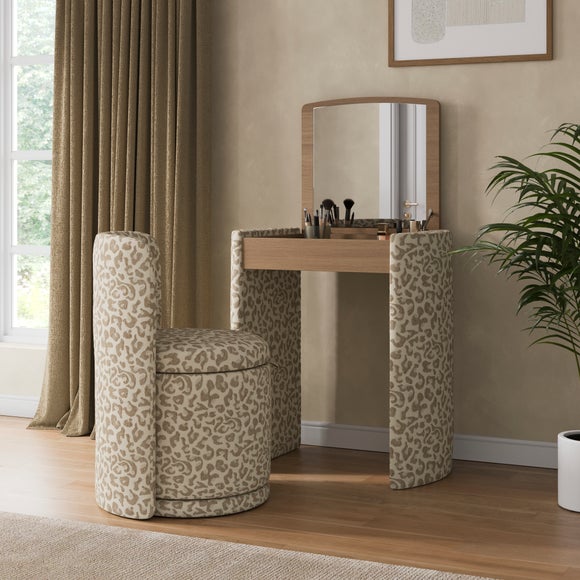 Frankie Compact Dressing Table Set with Mirror and Stool - image 1