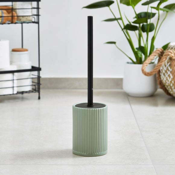Ceramic Ribbed Toilet Brush - image 1