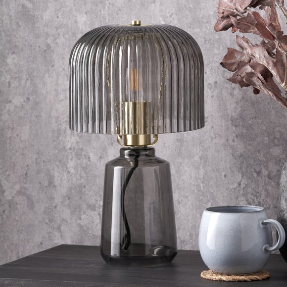Pacific Lifestyle Zandra Retro Ribbed Table Lamp - image 1