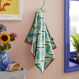 Sophie Robinson Zig Zag Cotton Towel - thumbnail 1