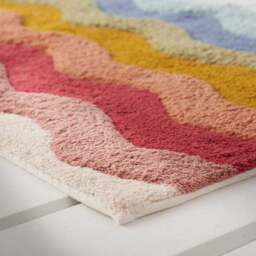 Wavy Rainbow Bath Mat - thumbnail 2