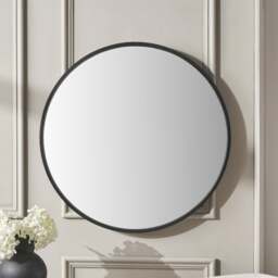 Wood Round Mirror - thumbnail 1