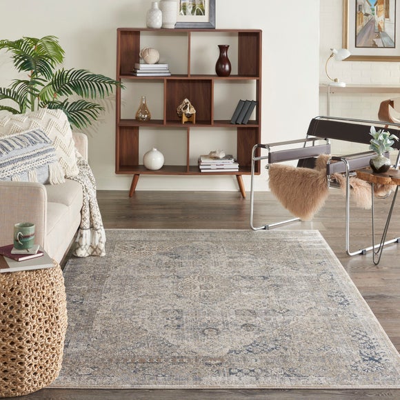 Beige and Blue Malta 2 Rug