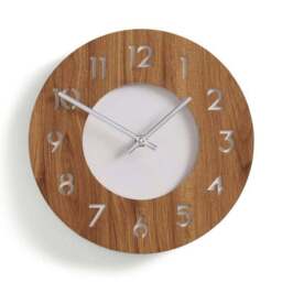 Dark Oak Effect Wall Clock - thumbnail 3