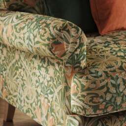 Jolene William Morris Woodland Weeds Print Velvet 2 Seater Sofa - thumbnail 4