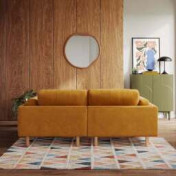 Newton Luxe Chenille Corner Chaise Sofa - thumbnail 3