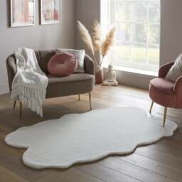 Supersoft Faux Fur Quad Rug - thumbnail 1