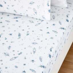 Set of 2 To The Moon Fitted Bed Sheet - thumbnail 2