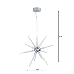 Liard 9 Light Pendant Integrated LED Star Ceiling Light - thumbnail 5